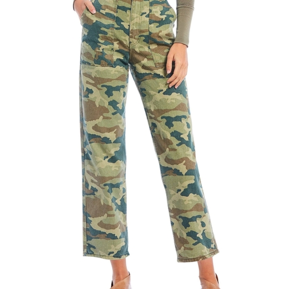 Free People Camo Jeans Size 26 - Picture 3 of 5